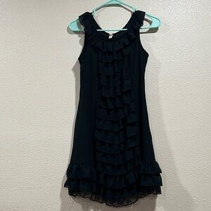 Xhilaration Black Ruffle Tiered Dress
